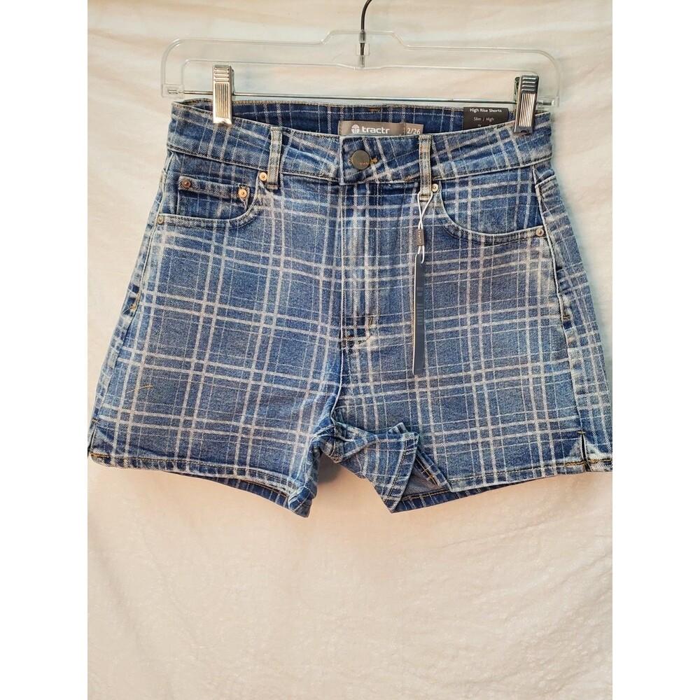 TRACTR 2/26 High Rise Tractr Indigo Shorts NWT